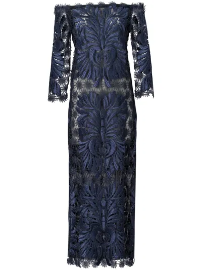 Silvia Tcherassi Lana Maxi Dress In Blue