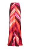 Silvia Tcherassi Laurina Printed Maxi Skirt In Multi