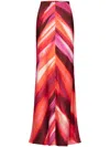 Silvia Tcherassi Laurina Printed Maxi Skirt In Red