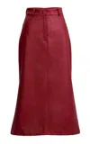 Silvia Tcherassi Layan Midi Skirt In Red