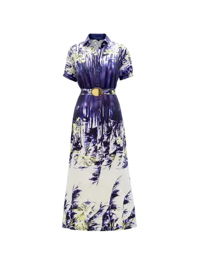 Silvia Tcherassi Lee Midi Dress In Purple