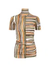 Silvia Tcherassi Leiza Striped Ruched T-shirt In Green