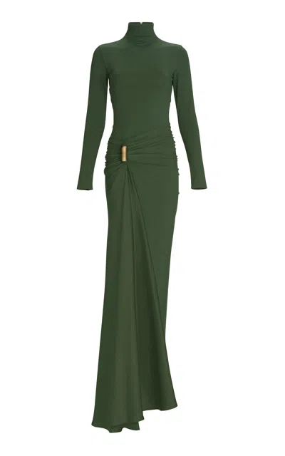 Silvia Tcherassi Lena Backless Dress In Green