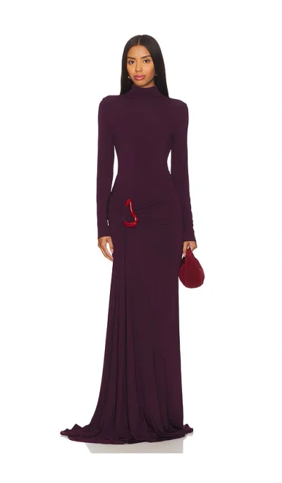 Silvia Tcherassi Lena Dress In Burgundy