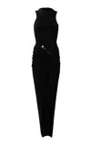 Silvia Tcherassi Leni Slit Maxi Dress In Black