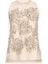 Silvia Tcherassi Leonora Top In Neutrals