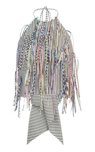 Silvia Tcherassi Lianne Cotton Top In Multi