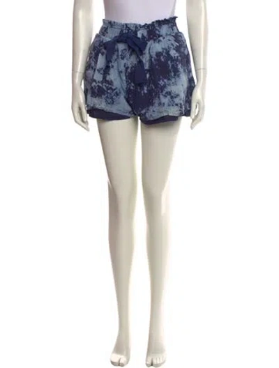 Pre-owned Silvia Tcherassi Linen Mini Shorts In Neutral