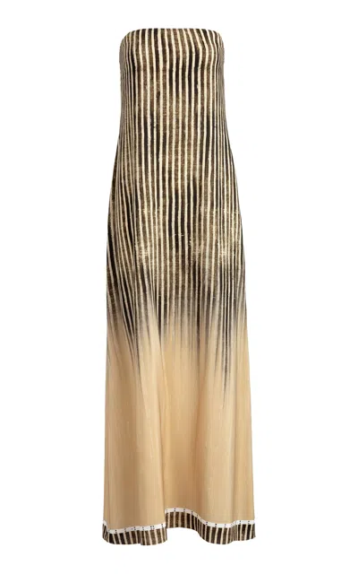Silvia Tcherassi Lirit Silk Maxi Dress In Print