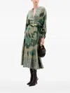 Silvia Tcherassi Lizzy Printed Blouse In Green