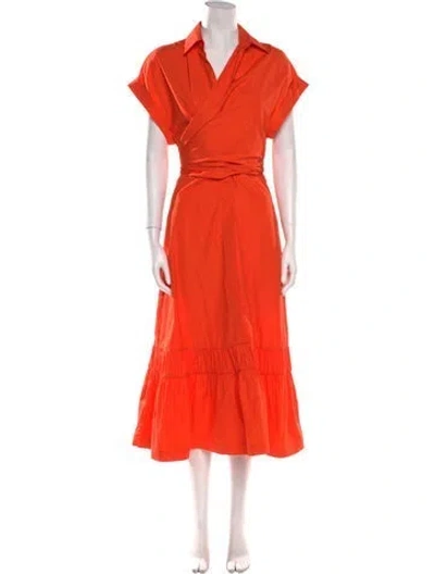 Pre-owned Silvia Tcherassi Long Dress In Orange