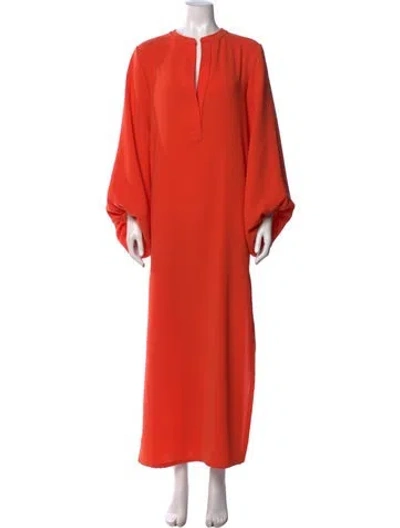 Pre-owned Silvia Tcherassi Long Dress In Orange