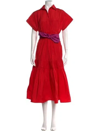 Pre-owned Silvia Tcherassi Long Dress In Red