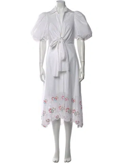 Pre-owned Silvia Tcherassi Long Dress In White