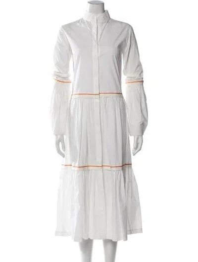 Pre-owned Silvia Tcherassi Long Dress In White