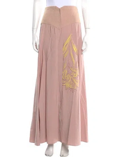 Pre-owned Silvia Tcherassi Long Skirt In Pink