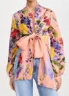 Silvia Tcherassi Leinenbluse Mit Blumen-print In Multi