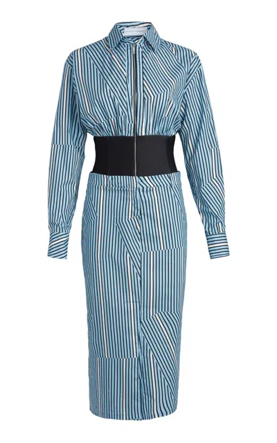 Silvia Tcherassi Lorena Cotton Maxi Dress In Stripe
