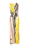 Silvia Tcherassi Luna Gathered Maxi Dress In Multi