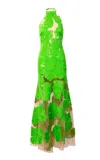 Silvia Tcherassi Mab Sheer Halter Dress