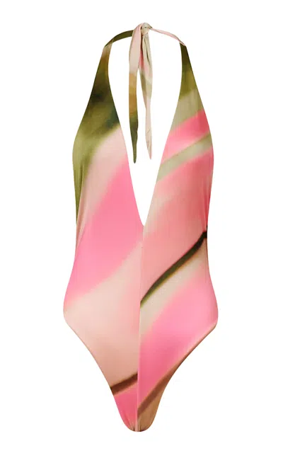 Silvia Tcherassi Macumba Swim Bodysuit In Multi