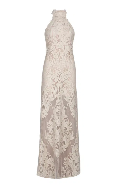 Silvia Tcherassi Marcia Cotton-blend Maxi Dress In White