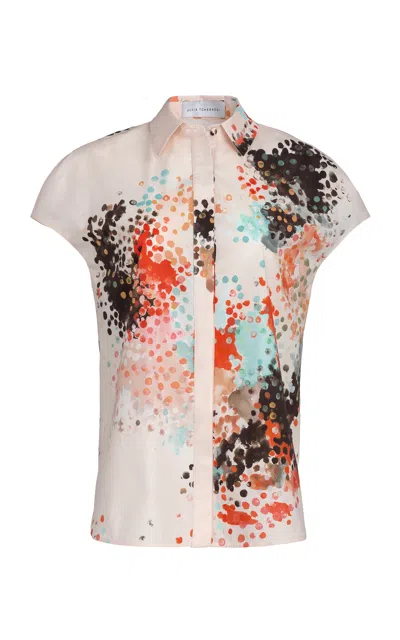 Silvia Tcherassi Maribel Cotton Shirt In Multi