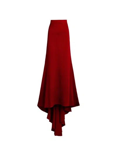 Silvia Tcherassi Marlon High-waisted Long Skirt In Pink