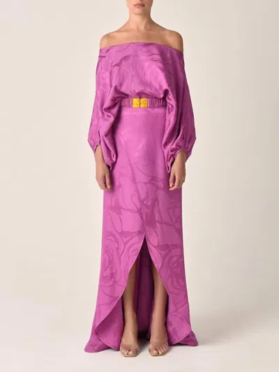 Silvia Tcherassi Meggie Dress In Magenta