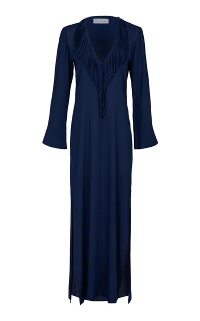 Silvia Tcherassi Mercedes Maxi Dress In Blue