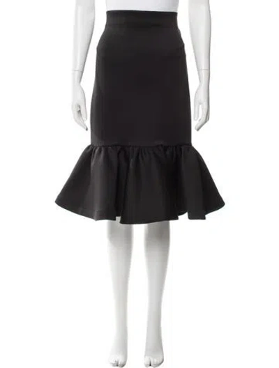 Pre-owned Silvia Tcherassi Midi Length Skirt In Black