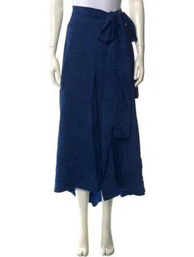 Pre-owned Silvia Tcherassi Midi Length Skirt In Blue