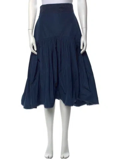 Pre-owned Silvia Tcherassi Midi Length Skirt In Blue