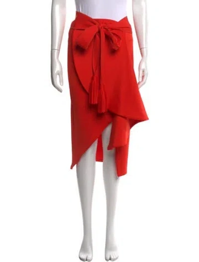 Pre-owned Silvia Tcherassi Midi Length Skirt In Orange