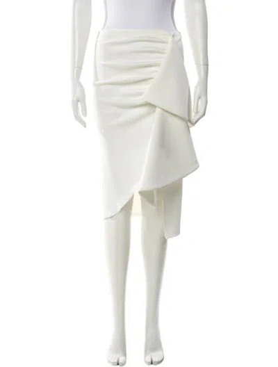 Pre-owned Silvia Tcherassi Midi Length Skirt In White