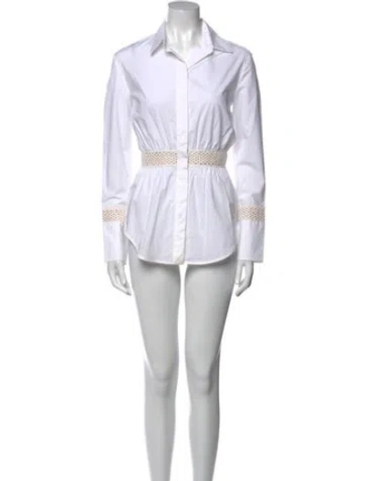 Pre-owned Silvia Tcherassi Mini Dress In White