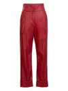 Silvia Tcherassi Moad Cuffed Trousers In Red