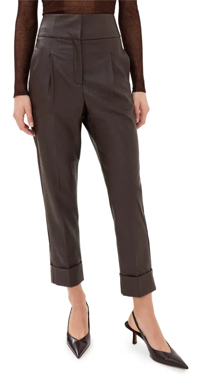 SILVIA TCHERASSI MOAD PANTS BROWN