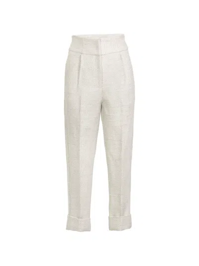 Silvia Tcherassi Moad Trousers In Neutral