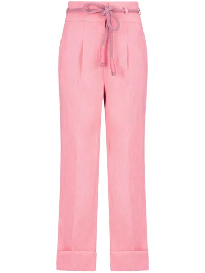 Silvia Tcherassi Moad Trousers In Rosa