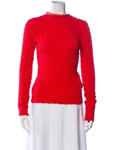 Pre-owned Silvia Tcherassi Mock Neck Long Sleeve Top In Pink