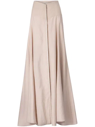 Silvia Tcherassi Modena Full Skirt In Neutrals