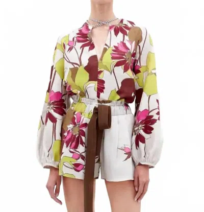 Silvia Tcherassi Molveno Blouse In Botanical Multifloral