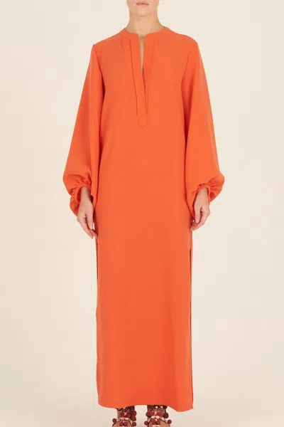 Silvia Tcherassi Monferrato Gown In Orange