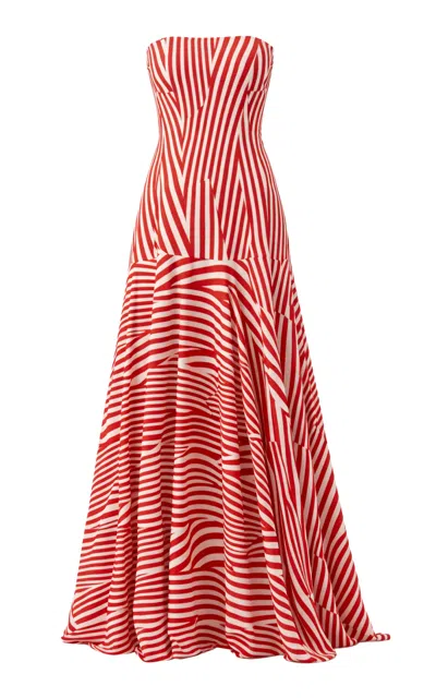 Silvia Tcherassi Muriel Maxi Dress In Red