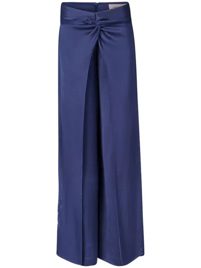 Silvia Tcherassi Nadira Flared Trousers In Blue