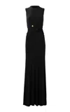 Silvia Tcherassi Nala Gathered Maxi Dress In Black