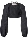 Silvia Tcherassi Nana Cape In Black