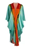 Silvia Tcherassi Nidia Crepe Tunic Midi Dress In Multi