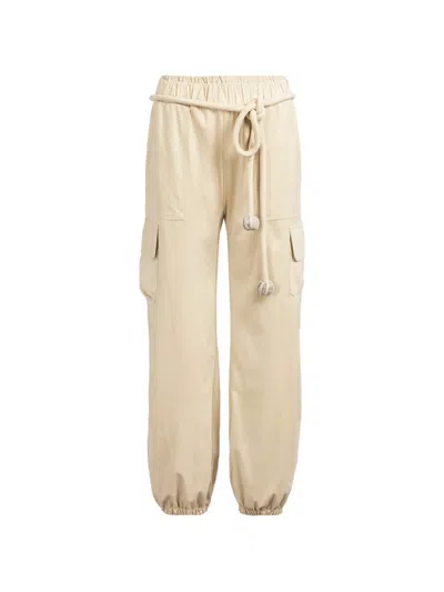 Silvia Tcherassi Niriti Track Pants In Neutral